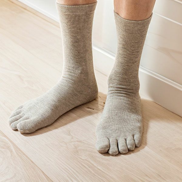 オーガニックコットン&ヤク 5本指ソックス