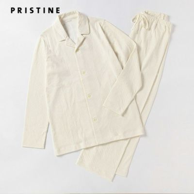 オーガニックコットン エアニット前開きパジャマ ナチュラル M