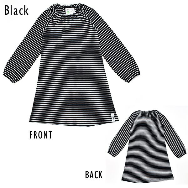 【SALE／50%OFF】オーガニックコットン キッズボーダードレス（長袖）