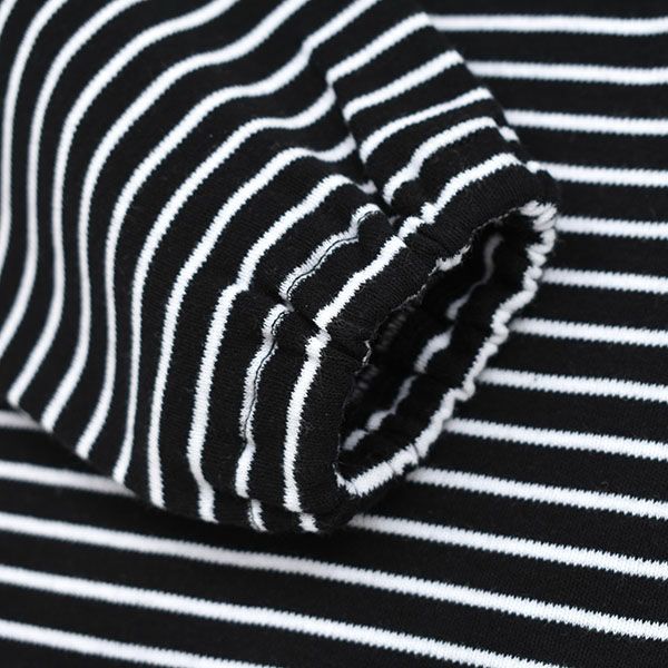 【SALE／50%OFF】オーガニックコットン キッズボーダードレス（長袖）