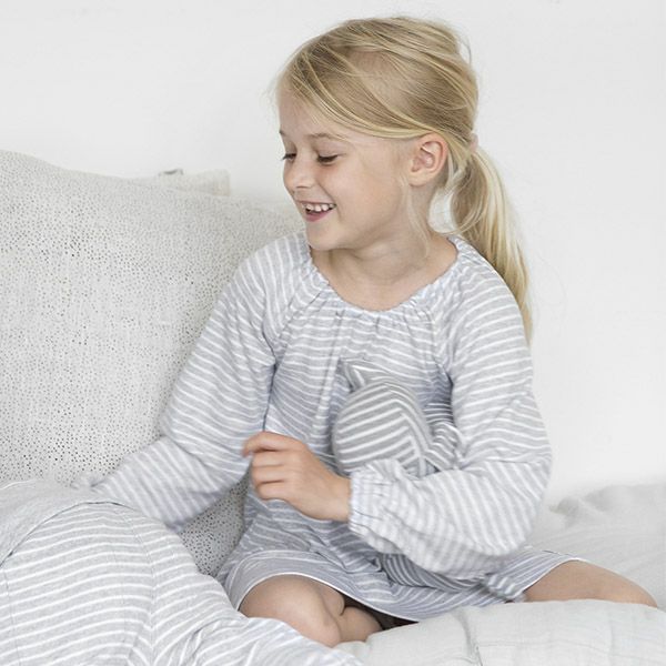 【SALE／50%OFF】オーガニックコットン キッズボーダードレス（長袖）