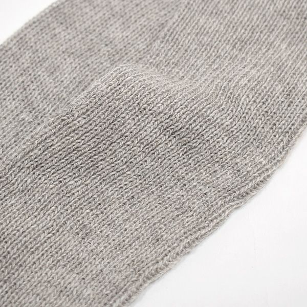 オーガニックコットン ヤク＆スーピマリブウォーマー モクグレー 32cm