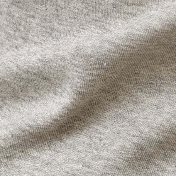 オーガニックコットン＆ヤク フライスVネックTシャツ（長袖）