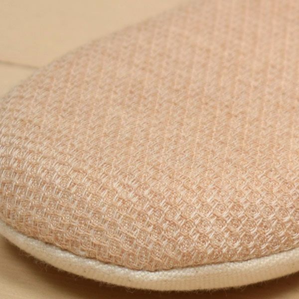 オーガニックコットン ハニカム織りスリッパ