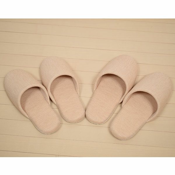 オーガニックコットン ハニカム織りスリッパ