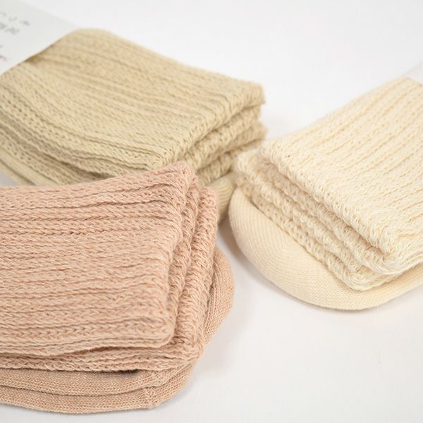 オーガニックコットン ゆるふわソックス