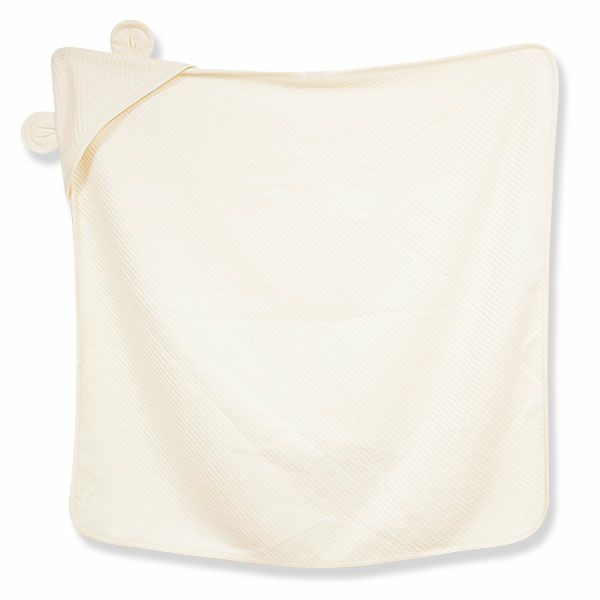 オーガニックコットン ベビーふわもこベアーアフガン ナチュラル 80×80