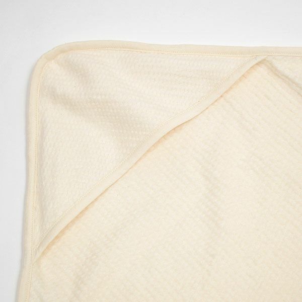 オーガニックコットン ベビーふわもこベアーアフガン ナチュラル 80×80