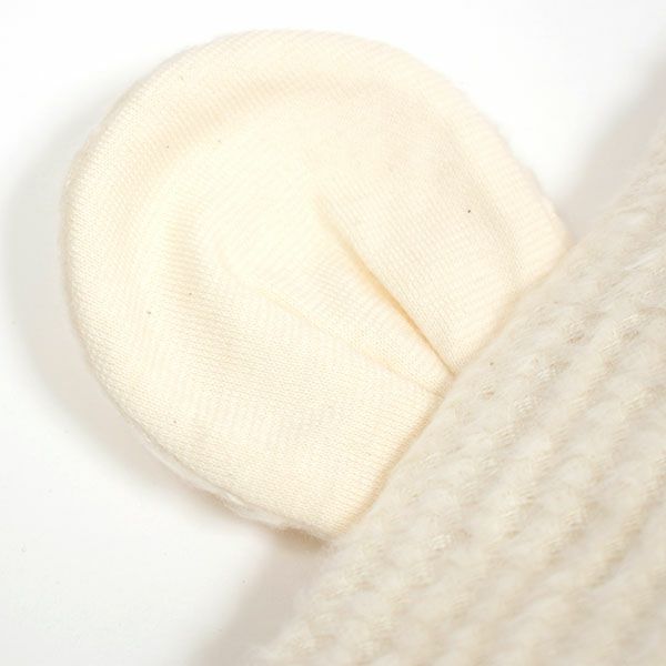 オーガニックコットン ベビーふわもこベアーアフガン ナチュラル 80×80