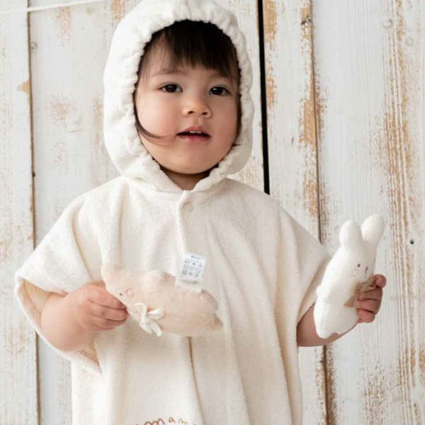 オーガニックコットン ベビー【どうぶつ村】にぎにぎ