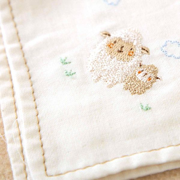 オーガニックコットン ベビー【ママだっこ】ガーゼスタイハンカチ