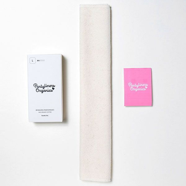 オーガニックコットン 羽なしパッド（シングル） 夜用 L