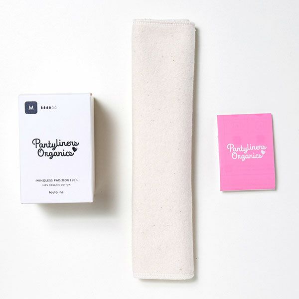 オーガニックコットン 羽なしパッド（ダブル） 昼用 M