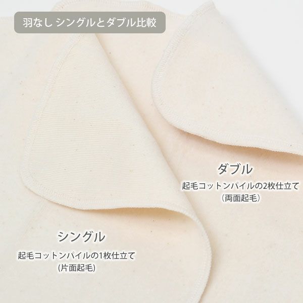 オーガニックコットン 羽なしパッド（ダブル） 夜用 L