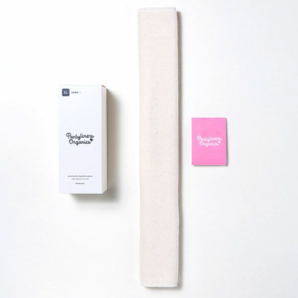 オーガニックコットン 羽なしパッド（ダブル） 夜用 XL