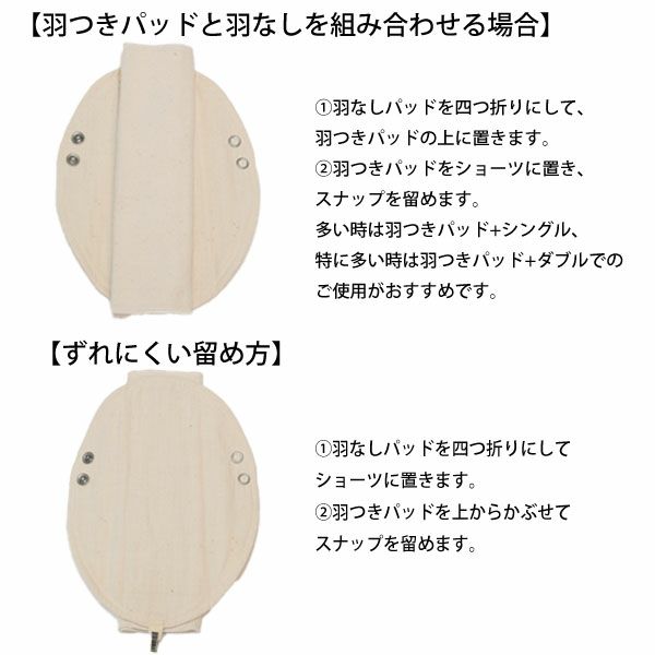 オーガニックコットン パンティライナーセット(5点組) 昼用