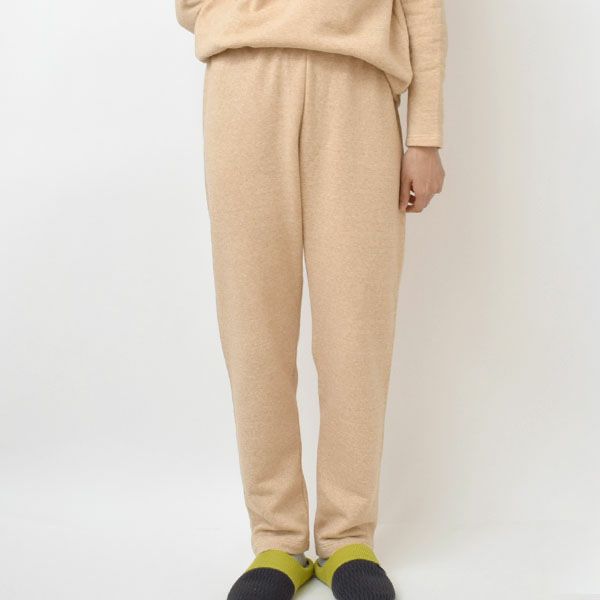 オーガニックコットン 裏起毛あったかストレートパンツ