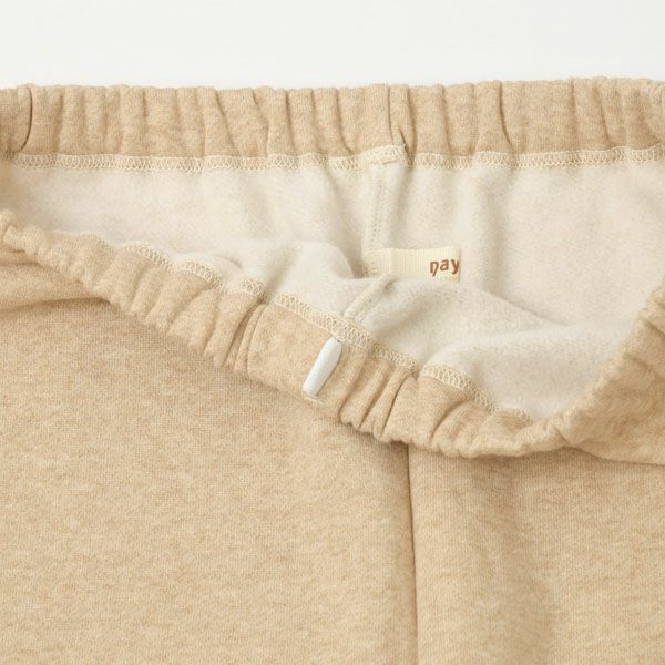 オーガニックコットン 裏起毛あったかストレートパンツ
