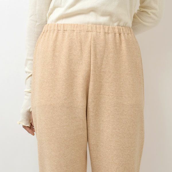 オーガニックコットン 裏起毛あったかストレートパンツ