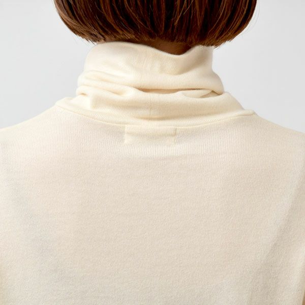 オーガニックコットン ガーゼ天竺ニットタートルネック