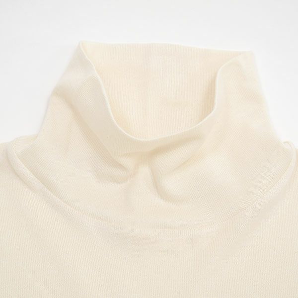 オーガニックコットン ガーゼ天竺ニットタートルネック