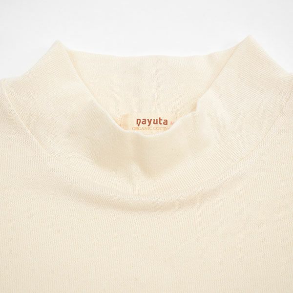 オーガニックコットン ガーゼ天竺ニットハイネック
