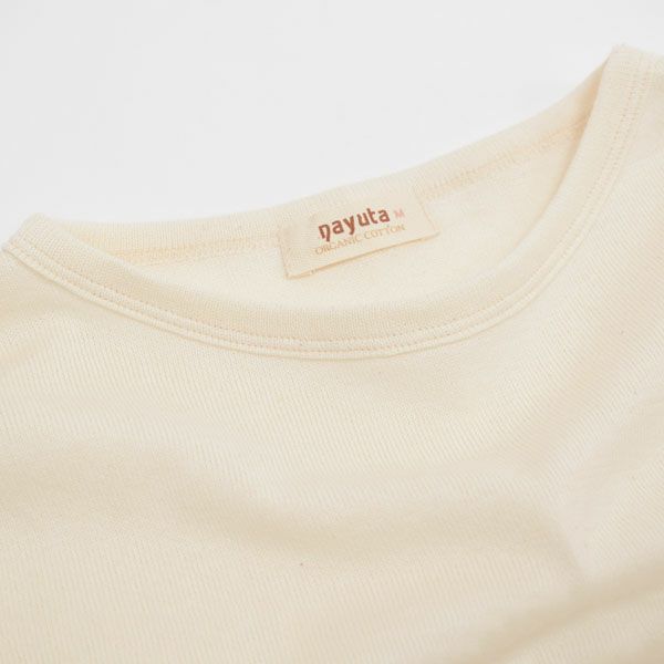 オーガニックコットン ガーゼ天竺ニットクルーネック
