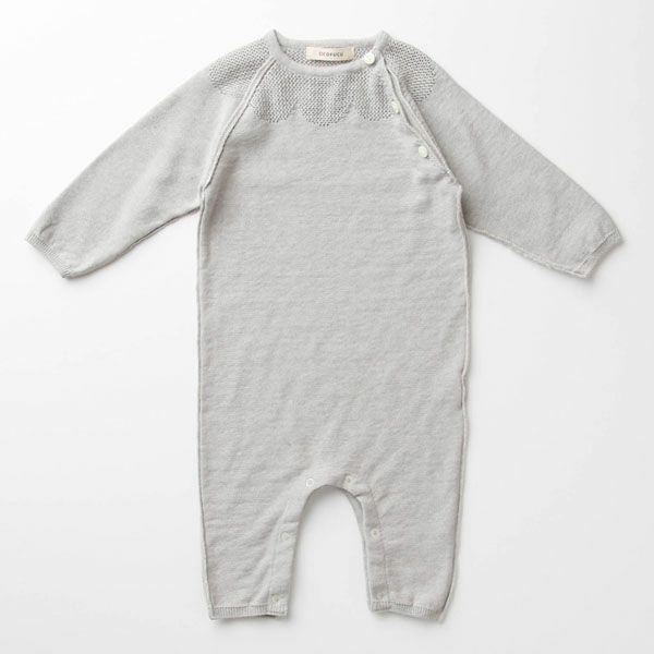 オーガニックコットン ベビーラグランカバーオール