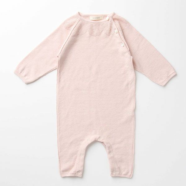 オーガニックコットン ベビーラグランカバーオール