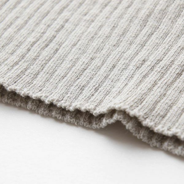 オーガニックコットン ベビーラグランリブニット