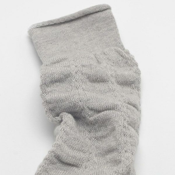 オーガニックコットン ベビーくしゅくしゅレッグウォーマー バリグレー