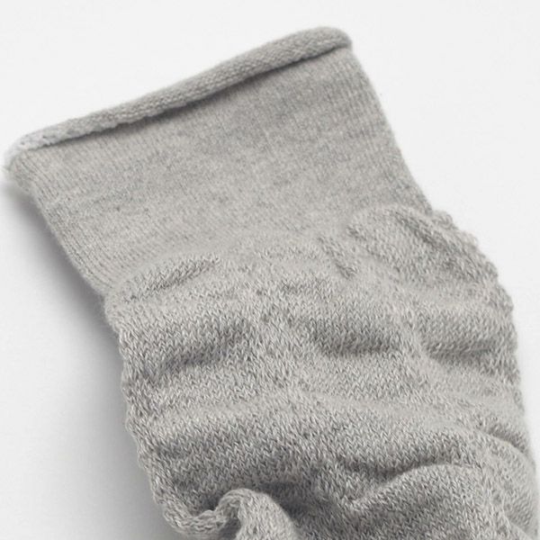 オーガニックコットン ベビーくしゅくしゅレッグウォーマー バリグレー