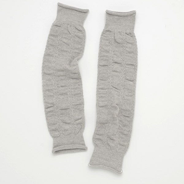 オーガニックコットン ベビーくしゅくしゅレッグウォーマー バリグレー
