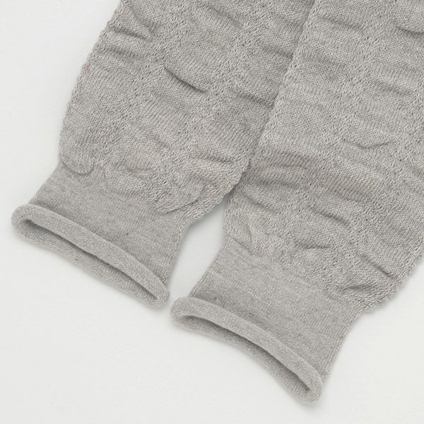 オーガニックコットン ベビーくしゅくしゅレッグウォーマー バリグレー