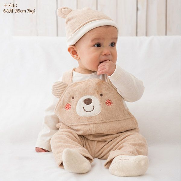 オーガニックコットン ベビー【くまのコットン】フード 42