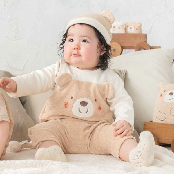 オーガニックコットン ベビー【くまのコットン】フード 42