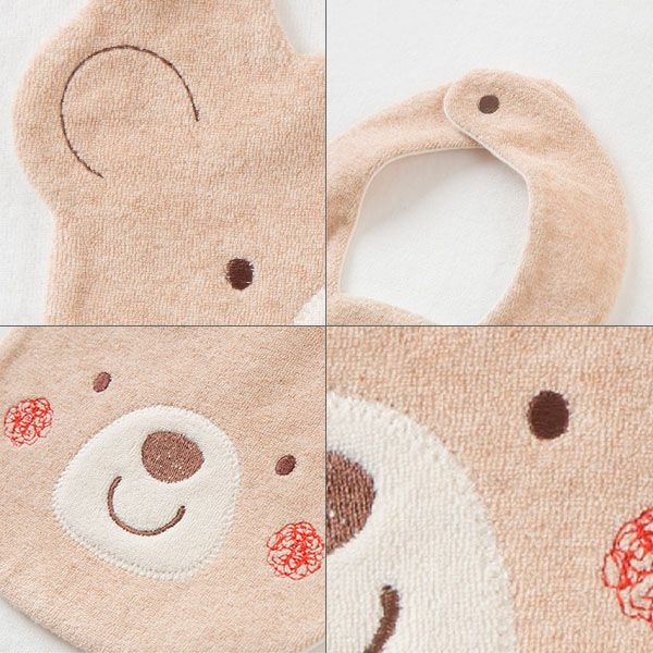 オーガニックコットン ベビー【くまのコットン】スタイ