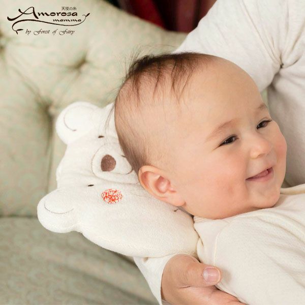 オーガニックコットン ベビー【くまのコットン】授乳うでまくら