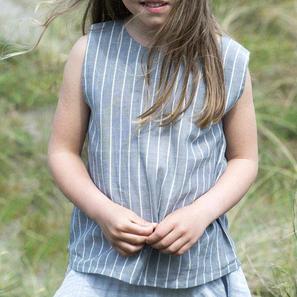 【SALE／40%OFF】オーガニックコットン キッズノースリーブシャツ