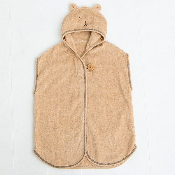 オーガニックコットン ベビー バスポンチョ