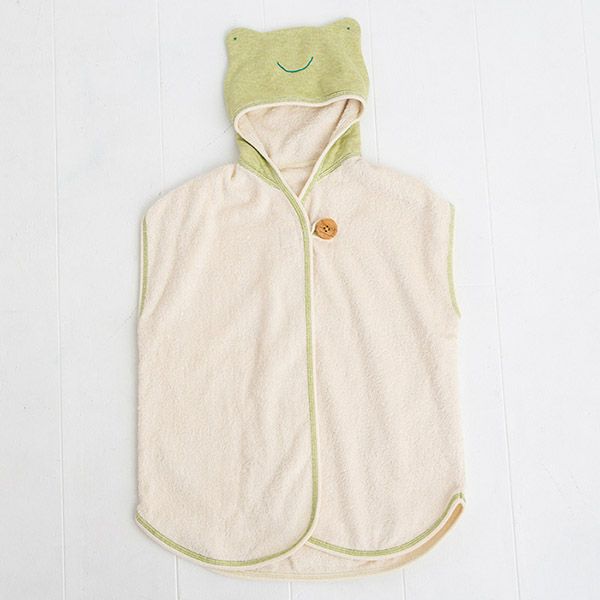 オーガニックコットン ベビー バスポンチョ