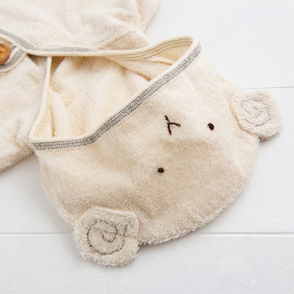 オーガニックコットン ベビー バスポンチョ