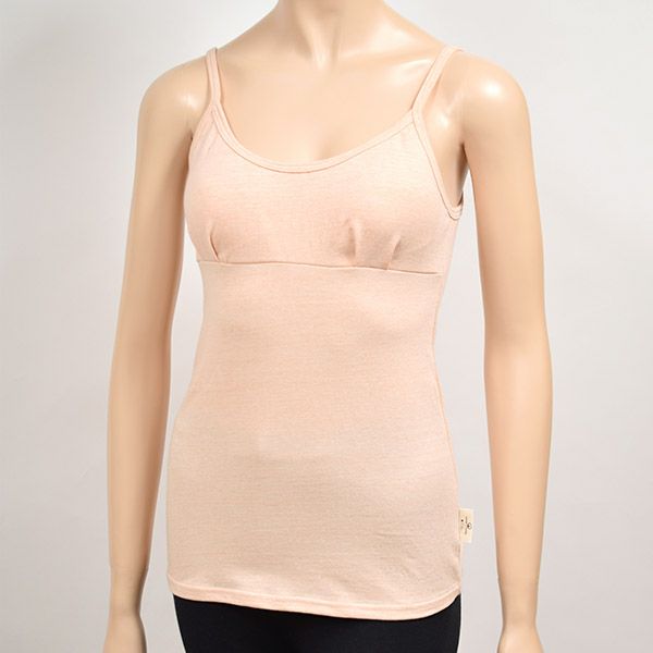 オーガニックコットン ベア天ブラキャミ