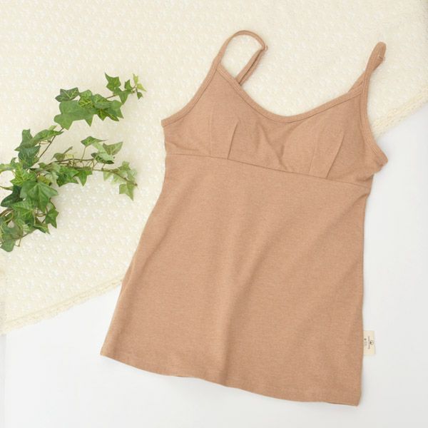 オーガニックコットン ベア天ブラキャミ