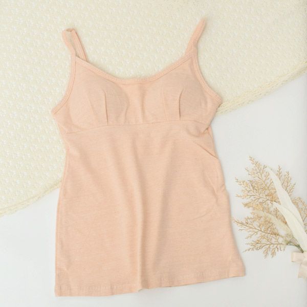 オーガニックコットン ベア天ブラキャミ