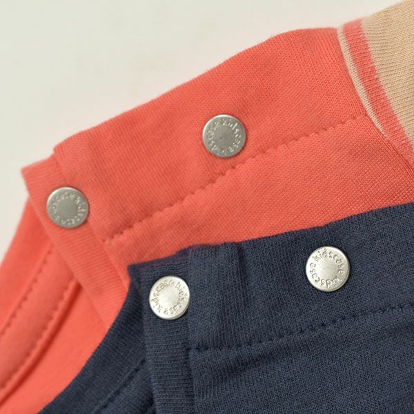 【SALE／40%OFF】オーガニックコットン ベビー 肩ボタン付きシャツ Syd（半袖）