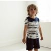 【SALE／40%OFF】オーガニックコットン ベビー 肩ボタン付きシャツ Syd（半袖）