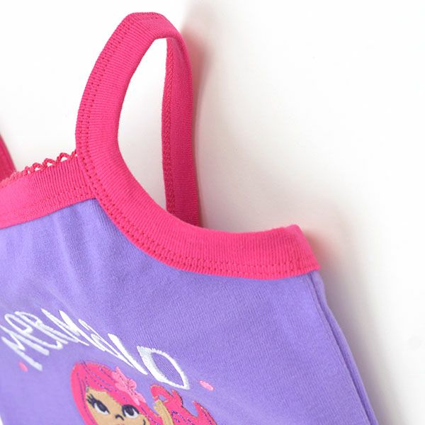 【SALE／40%OFF】オーガニックコットン キッズ アップリケパジャマ（キャミソール） Mermaid