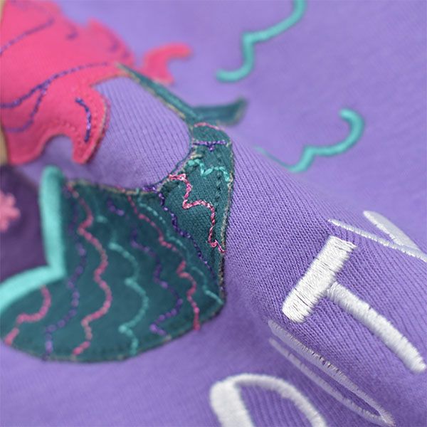 【SALE／40%OFF】オーガニックコットン キッズ アップリケパジャマ（キャミソール） Mermaid