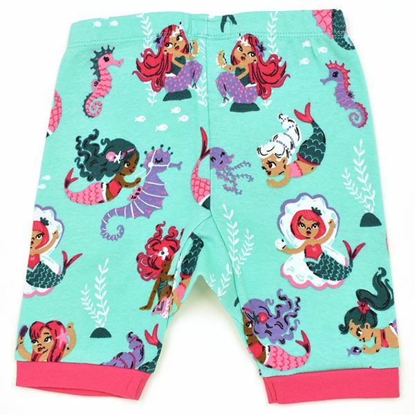 【SALE／40%OFF】オーガニックコットン キッズ アップリケパジャマ（キャミソール） Mermaid